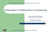 Ontologies in Ubiquitous Computing