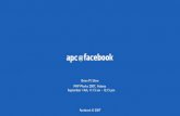 PHP Works 2007: APC @ Facebook