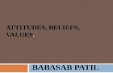 Attitudes beliefs values ppt @ bec doms bagalkot mba