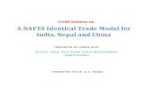 Nafta identical trade model for india, nepal and china