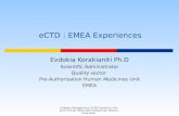 eCTD: EMEA Experiences