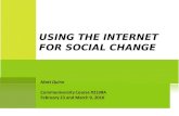 Session #1 - Using the Internet for Social Change