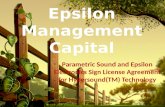 Parametric Sound and Epsilon Electronics Sign License Agreement for Hypersound(TM) Technology