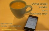 Using social media as a business tool