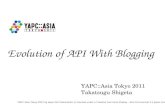Evolution of API With Blogging