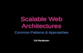 Scalable Web Architectures - Common Patterns & Approaches