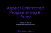 Aspect Orientated Programming in Ruby