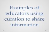 Examples of curation in education