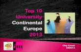 Le 10 migliori Università Europee 2013