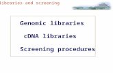 Dna library lecture-Gene libraries and screening