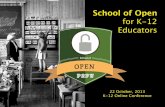 School of Open for K-12 Educators