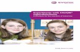 Experiments with FAVOR® Superabsorbents