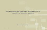 Development of a Modbus RTU to Modbus TCP/IP compiler