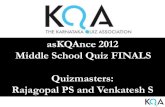 asKQAnce 2012 Middle School Finals