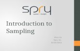 Introduction to sampling