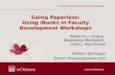 Going Paperless: Using iBooks in Faculty Development Workshops