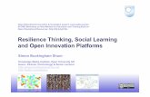 Resilience Thinking, Social Learning and Open Innovation Platforms