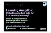Learning Analytics BETT2013