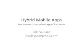 Hybrid mobile apps