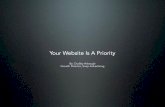 Your Website is a Priority