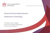 Department of Sociology - City University London Undergraduate Open Day 2nd July 2014