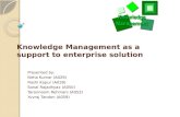 Knowledge management as a support to enterprise solution - EPS
