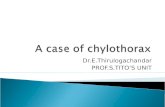 A Case of Chylothorax