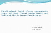 Ultra Broadband for personal area networks using fiber commnications