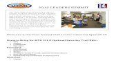 2012 Leader's Summit Packet & Agenda