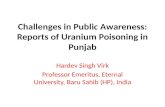 Uranium poisoning in punjab