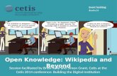 Open Knowledge: Wikipedia and Beyond
