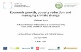 Economic growth, poverty reduction and managing climate change