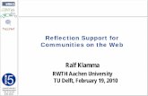 Reflection Support for Communities on the Web