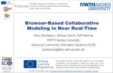 Browser-Based Collaborative Modeling in Near Real-Time