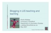 Blogging in library and information science teaching and learning