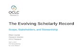 The Evolving Scholarly Record: Scope, Stakeholders, and Stewardship