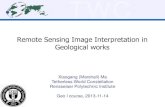 Remote Sensing Image Interpretation in Geological Works