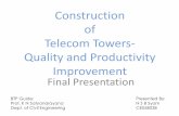 Construction of telecommunication towers