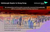 Our Experience of Hong Kong, Edinburgh Napier University, Karen Cairney Director International, Development and External Affairs - Hong Kong Start Up Seminar