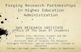 Forging Research Partnerships in Higher Education Administration