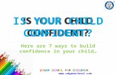 Is your child confident