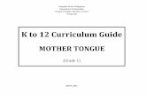 Mother tongue k to 12 curriculum guide