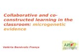 Collaborative and co-constructed learning in the classroom: microgenetic evidence
