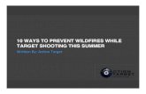 10 Ways to Prevent Wildfires While Target Shooting This Summer