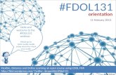 #FDOL131 unit 1: orientation (11 Feb 13)