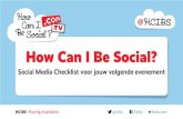 #EvenementContact 2013: Social Media Checklist voor jouw volgende evenement