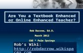 Textbook to Online Teaching and Learning