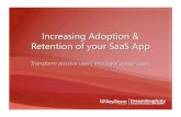 Increasing Adoption & Retention of SaaS and Cloud Apps