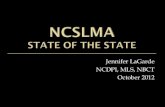 NCSLMA 2012 State of the State Final