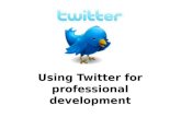 Using twitter for CPD